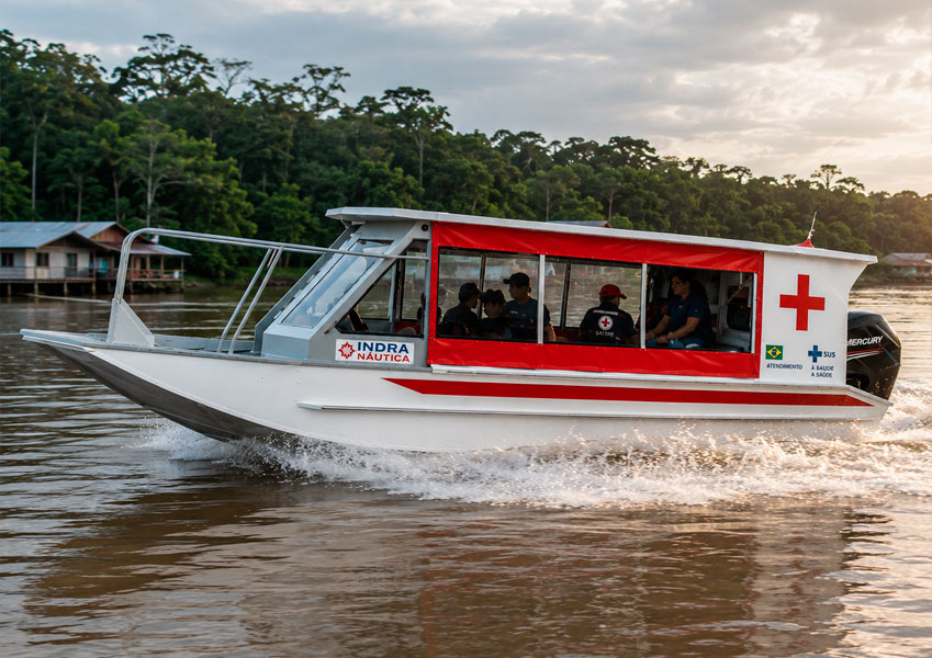 Barcos Ambulância Profissionais Indra Náutica